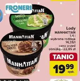 Carrefour Market Lody chocolate biscut MANHATTAN oferta