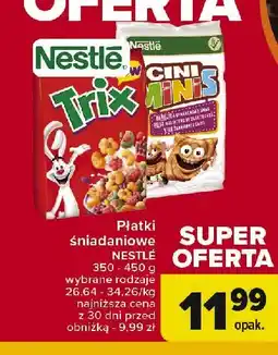 Carrefour Market Płatki śniadaniowe Nestle trix oferta