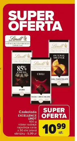 Carrefour Market Czekolada orange intense Lindt excellence oferta