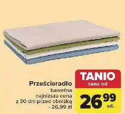 Carrefour Prześcieradło bawełniane 200 x 220 cm oferta