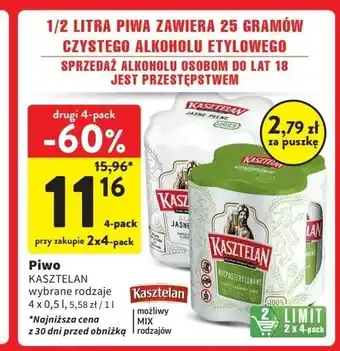 Intermarche Piwo Kasztelan Niepasteryzowane oferta