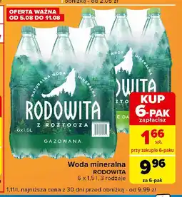 Carrefour Express Woda niegazowana Rodowita Z Roztocza oferta