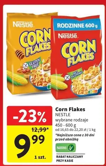 Intermarche Płatki śniadaniowe Corn Flakes (Nestle) oferta