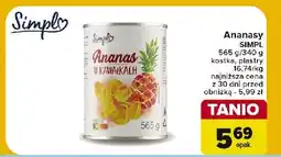 Carrefour Ananas w kawałkach Simpl oferta