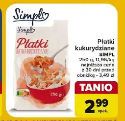 Carrefour Płatki kukurydziane Simpl oferta