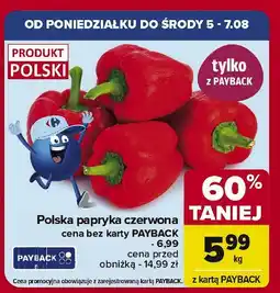 Carrefour Papryka czerwona polska oferta