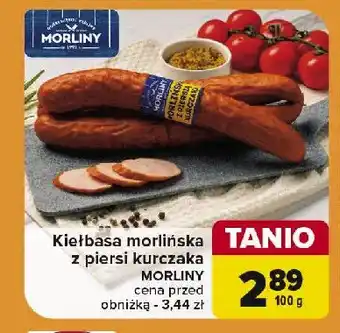 Carrefour Kiełbasa morlińska z piersi kurczaka Morliny oferta