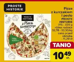 Carrefour Pizza z kurczakiem i bazyliowym pesto Iglotex proste historie z pieca kamiennego oferta