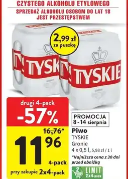 Intermarche Piwo Tyskie Gronie oferta