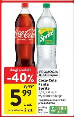 Intermarche Napój Coca-Cola oferta