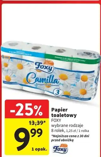 Intermarche Papier toaletowy Foxy Camilla oferta