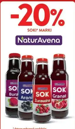 Intermarche Sok żurawina Naturavena oferta