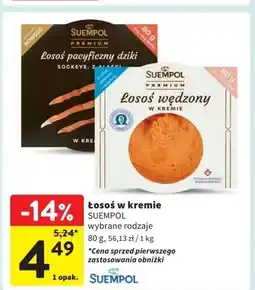 Intermarche Łosoś wędzony w kremie Suempol oferta