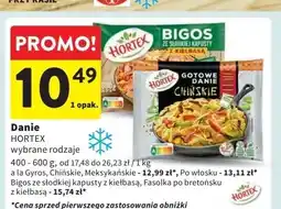 Intermarche Fasolka po bretońsku z kiełbasą Hortex oferta