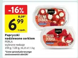 Intermarche Antipasti czerwone papryczki nadziewane serkiem Perla oferta