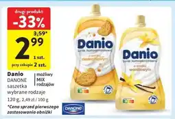 Intermarche Serek ciasteczkowy saszetka Danone Danio oferta