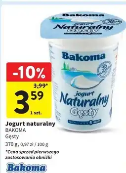 Intermarche Jogurt naturalny gęsty Bakoma oferta