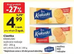 Intermarche Ciastka maślane Krakuski oferta