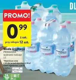 Intermarche Woda niegazowana Primavera oferta