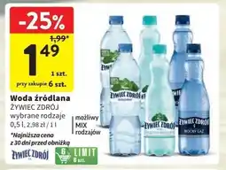 Intermarche Woda delikatnie musująca Żywiec Zdrój oferta