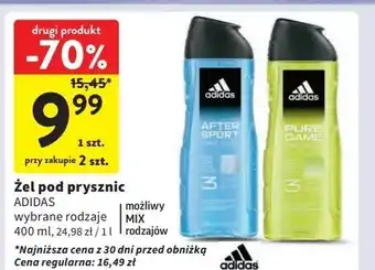 Intermarche Żel pod prysznic 3w1 Adidas Men Pure Game oferta