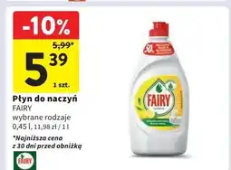 Intermarche Płyn do mycia naczyń lemon Fairy oferta