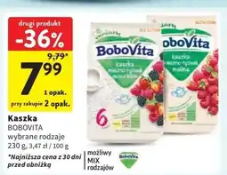 Intermarche Kaszka mleczno-ryżowa malina Bobovita oferta
