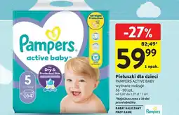 Intermarche Pieluszki dla dzieci junior 5 Pampers Active Baby oferta