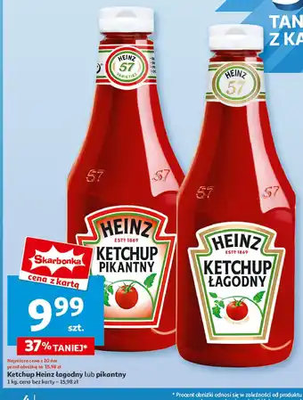 Auchan Ketchup pikantny Heinz oferta