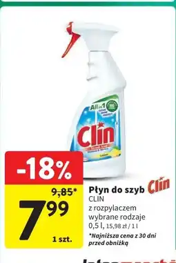 Intermarche Płyn do mycia szyb lemon Clin Windows & Glass oferta