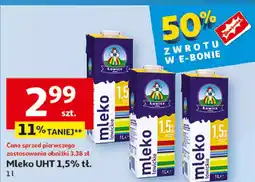 Auchan Mleko 1.5 % Łowicz 1906 Łowickie oferta
