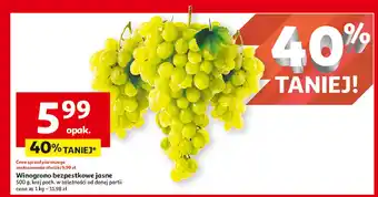 Auchan Winogrona jasne oferta