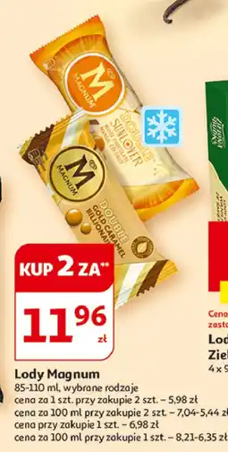 Auchan Lód gold caramel billionaire Algida Magnum Double oferta