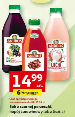 Auchan Sok liczi Andros oferta