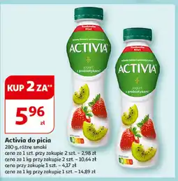 Auchan Jogurt truskawka-kiwi Danone Activia oferta
