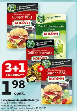Auchan Mieszanka przypraw burger bbq Kotanyi oferta