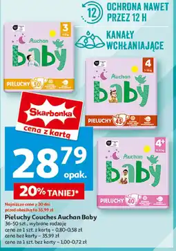 Auchan Pieluchy 4+ Auchan Baby oferta