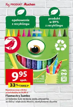 Auchan Flamastry jumbo Auchan oferta