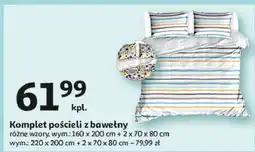 Auchan Komplet pościeli bawełnianej 160 x 200 cm + 2 70 80 oferta