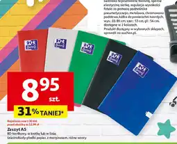 Auchan Zeszyt a5 80 kartek linia Oxford oferta