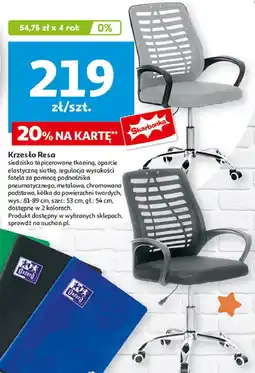 Auchan Krzesło biurowe resa oferta