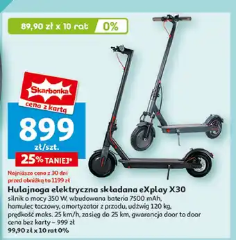 Auchan Hulajnoga elektryczna x30 Explay oferta