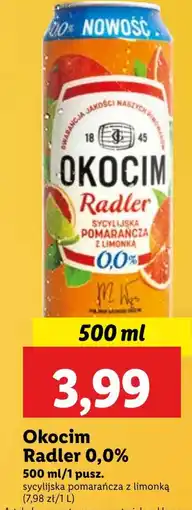 Lidl Piwo Okocim oferta