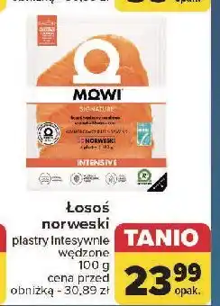Carrefour Łosoś norweski wędzony w plastrach Mowi oferta