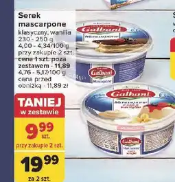 Carrefour Ser mascarpone o smaku waniliowym Galbani oferta