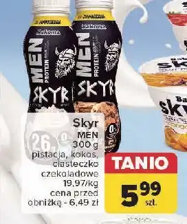 Carrefour Jogurt pistacjowy Bakoma Men Skyr Protein oferta