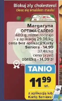 Carrefour Margaryna Optima Cardio O Smaku Masła oferta