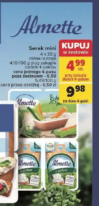 Carrefour Serek z ziołami Hochland Almette oferta