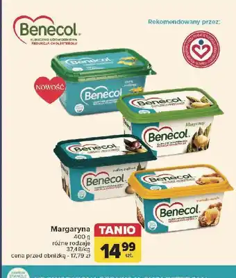 Carrefour Margaryna 100% roślinna Benecol oferta