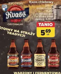 Kwas chlebowy miodowy Bywaj Zdrów Rycerski